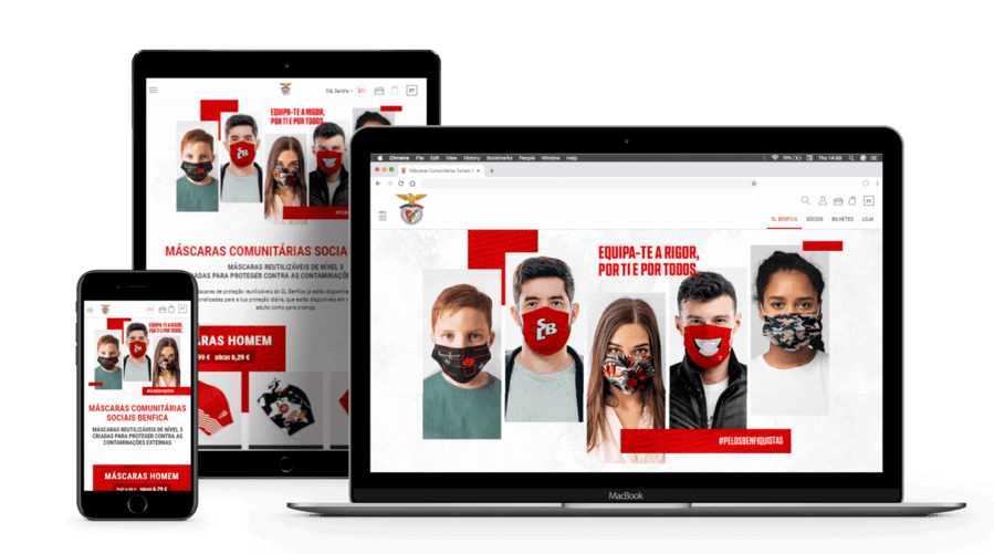 WEB | Benfica - Reusable Masks